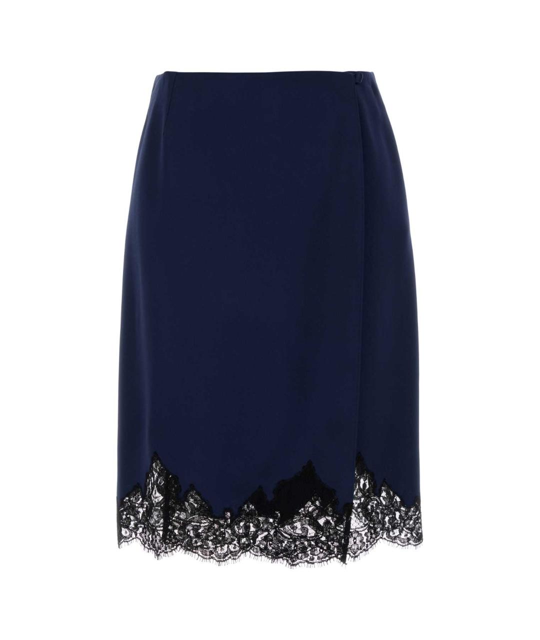 STELLA MCCARTNEY Синяя вискозная юбка миди, фото 1