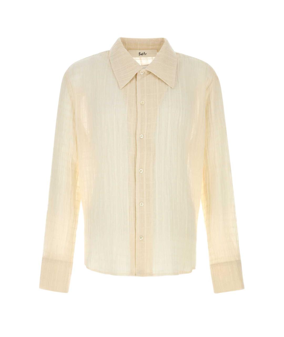 SEFR Желтая хлопковая кэжуал рубашка, фото 1