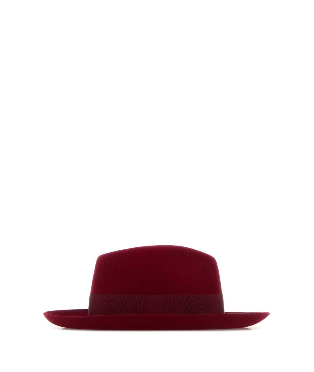 BORSALINO Бордовая шерстяная шляпа, фото 2