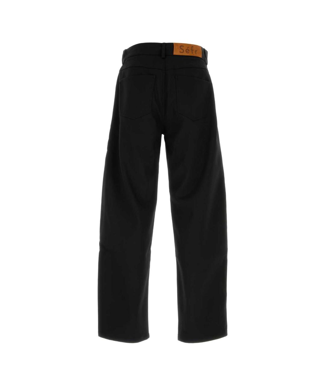 SEFR Черные полиэстеровые повседневные брюки, фото 2