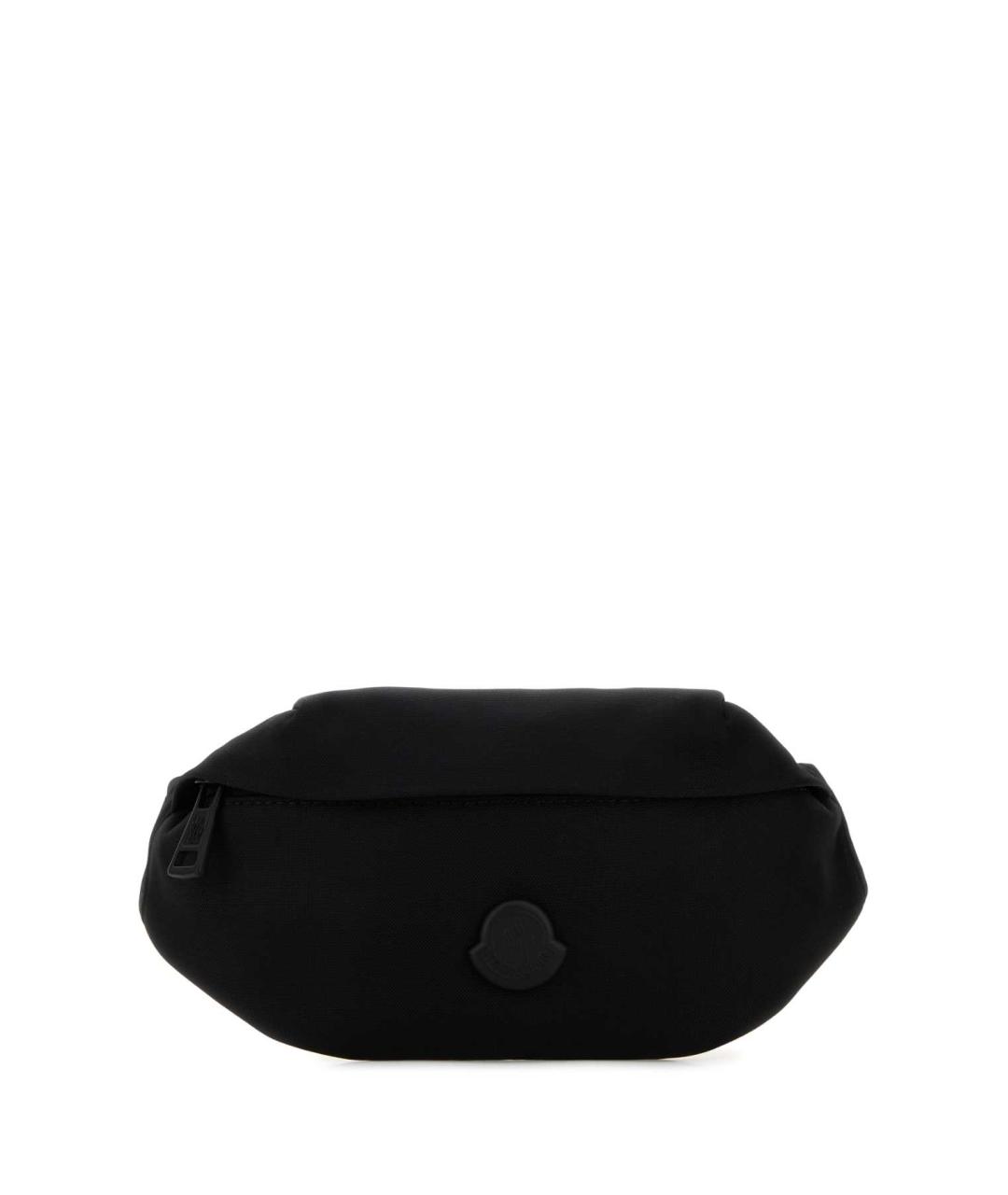 MONCLER Черная синтетическая поясная сумка, фото 1
