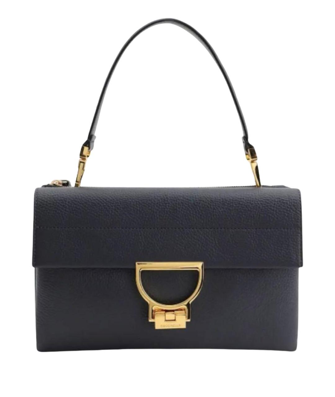 COCCINELLE Темно-синяя кожаная сумка через плечо, фото 8