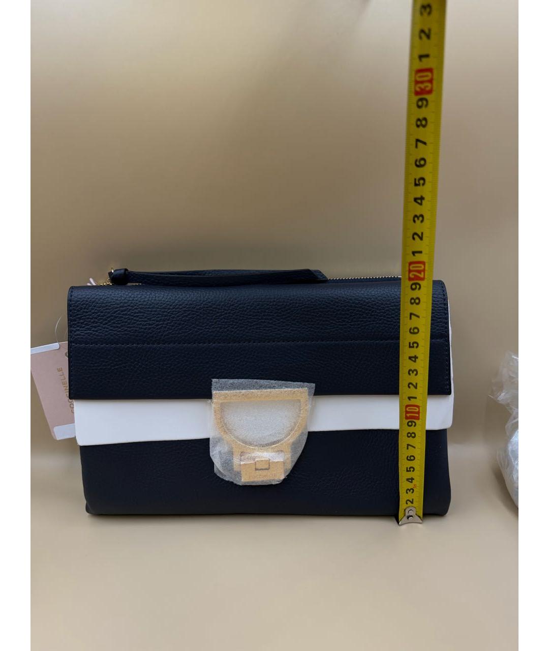 COCCINELLE Темно-синяя кожаная сумка через плечо, фото 3