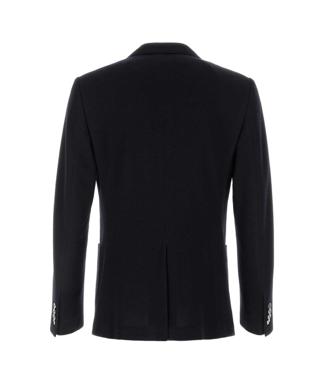 DOLCE&GABBANA Темно-синий шерстяной пиджак, фото 2