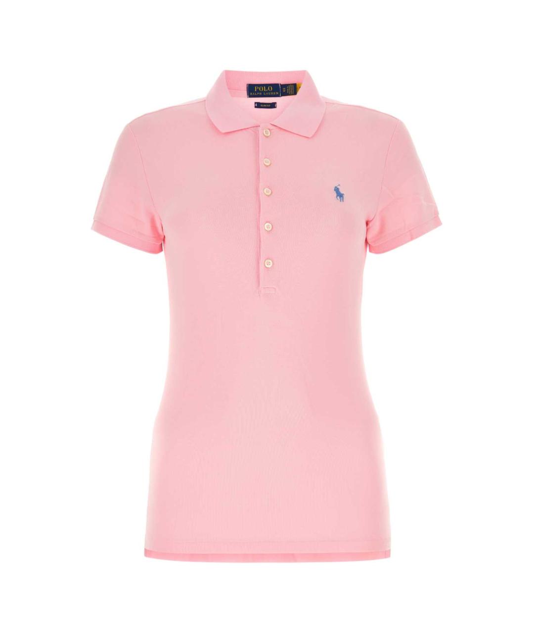 POLO RALPH LAUREN Розовая хлопковая футболка, фото 1