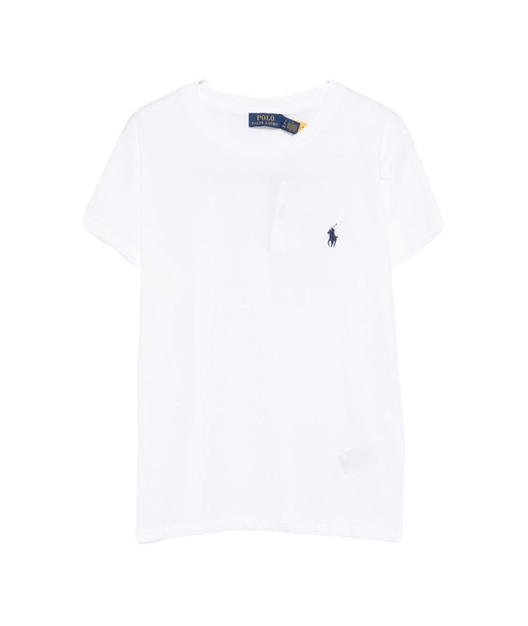 POLO RALPH LAUREN Белая хлопковая футболка, фото 1