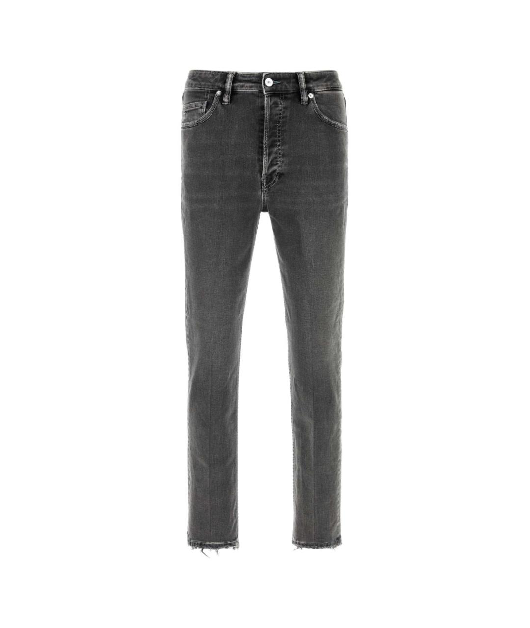 NINE IN THE MORNING Серые хлопковые прямые джинсы, фото 1