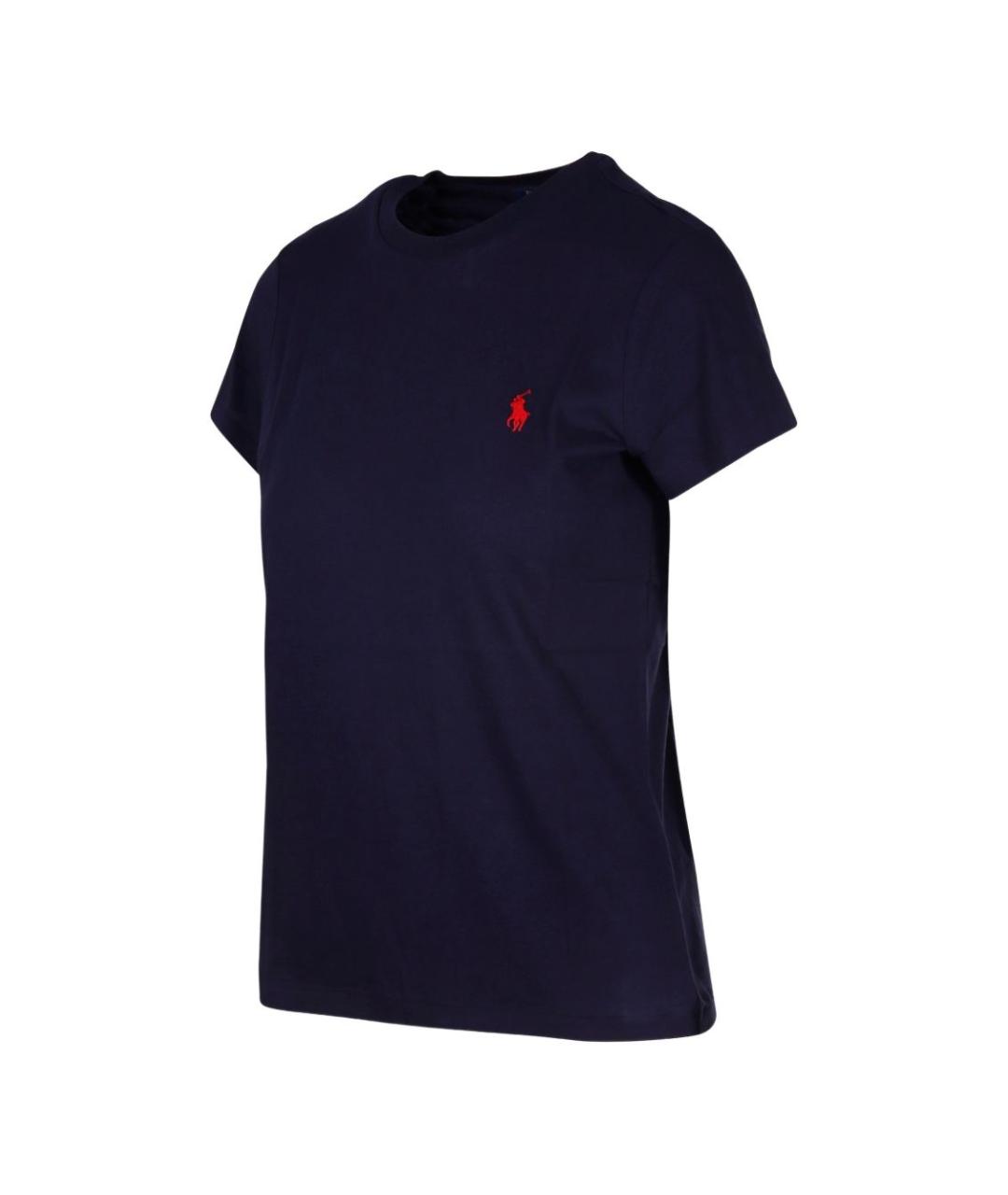 POLO RALPH LAUREN Синяя хлопковая футболка, фото 4