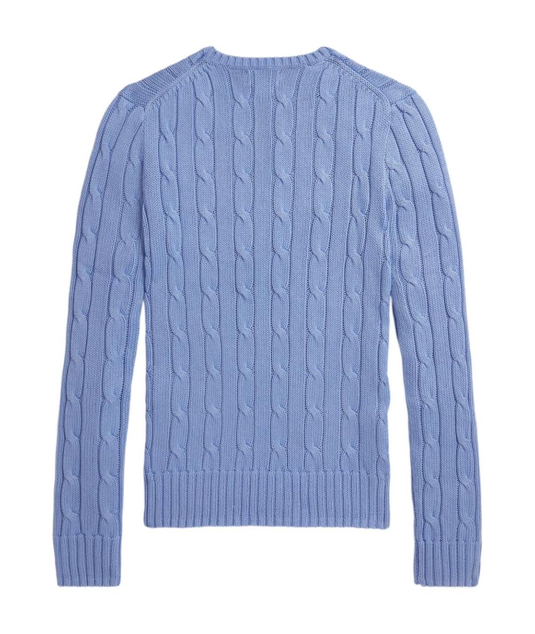 POLO RALPH LAUREN Синий хлопковый джемпер / свитер, фото 2