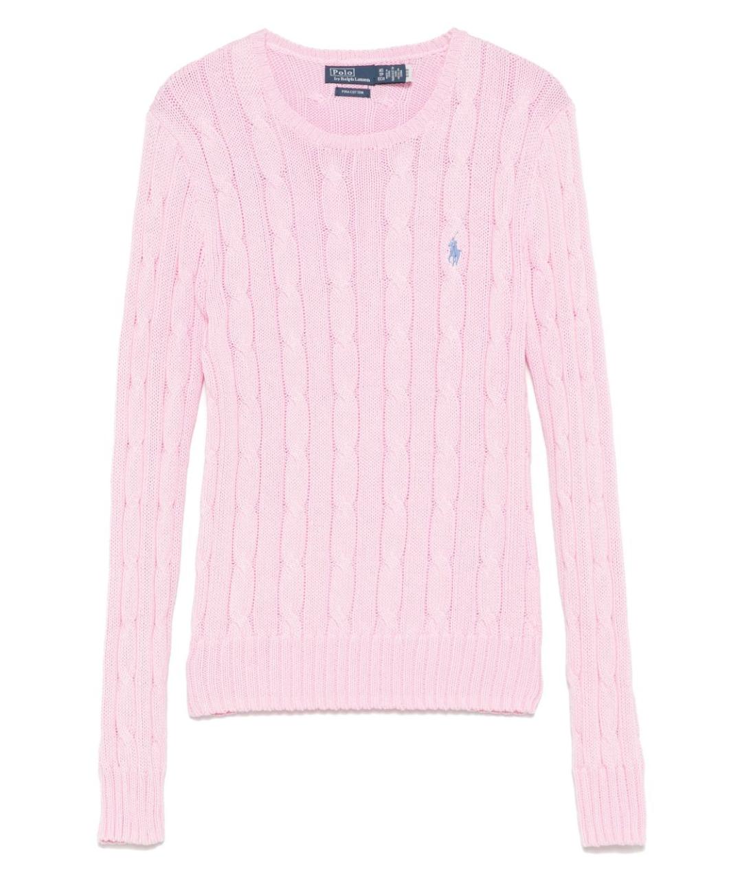 POLO RALPH LAUREN Розовый хлопковый джемпер / свитер, фото 1