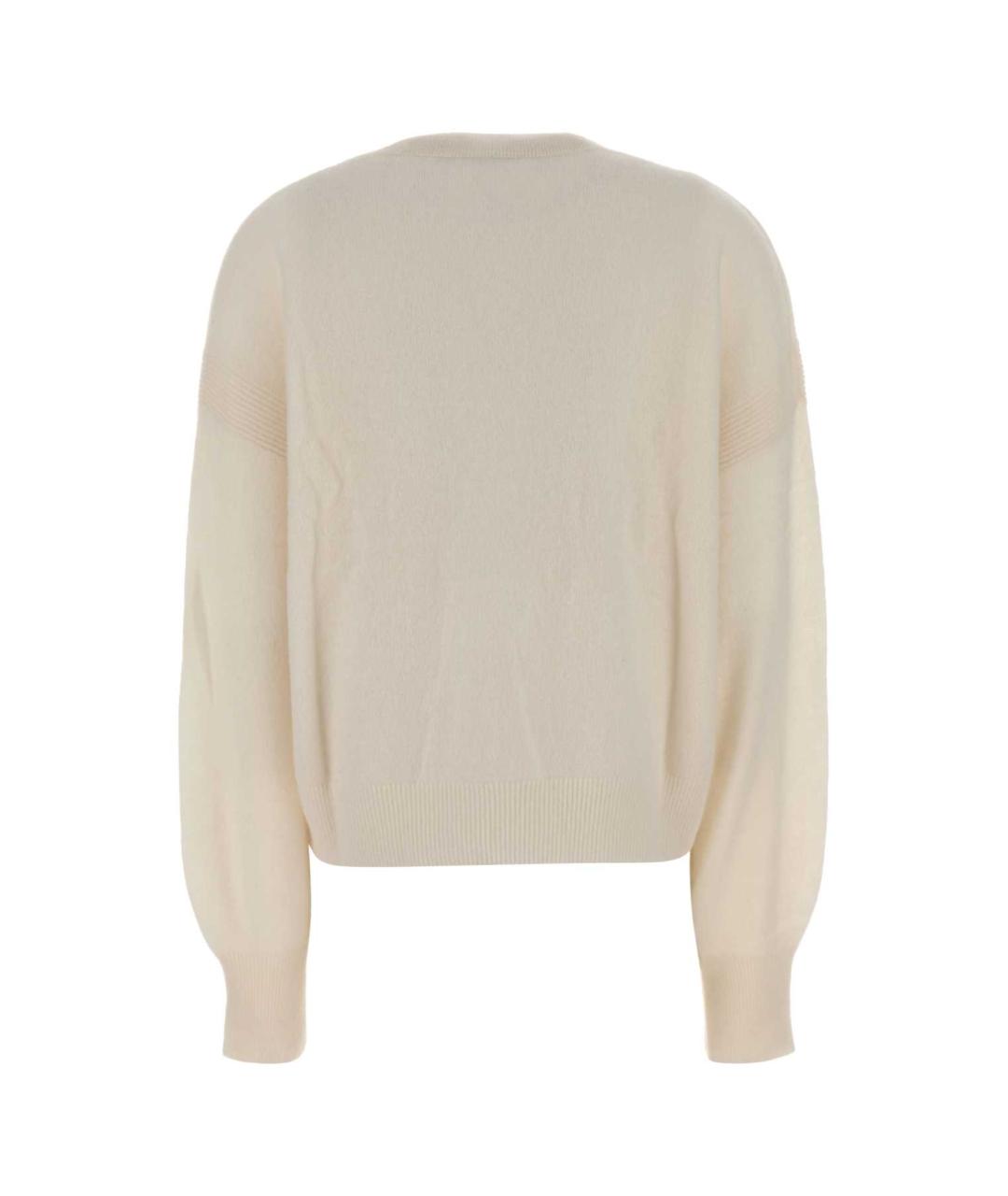 LE KASHA Белый кашемировый джемпер / свитер, фото 2