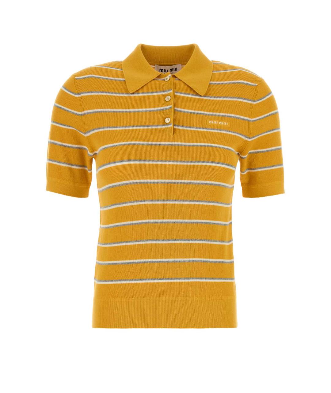 MIU MIU Мульти хлопковая футболка, фото 1