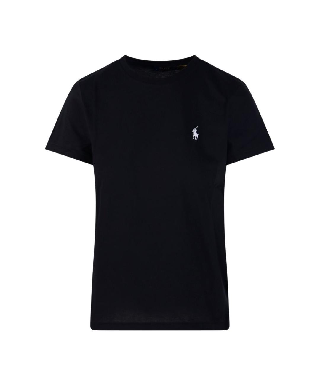 POLO RALPH LAUREN Черная хлопковая футболка, фото 1