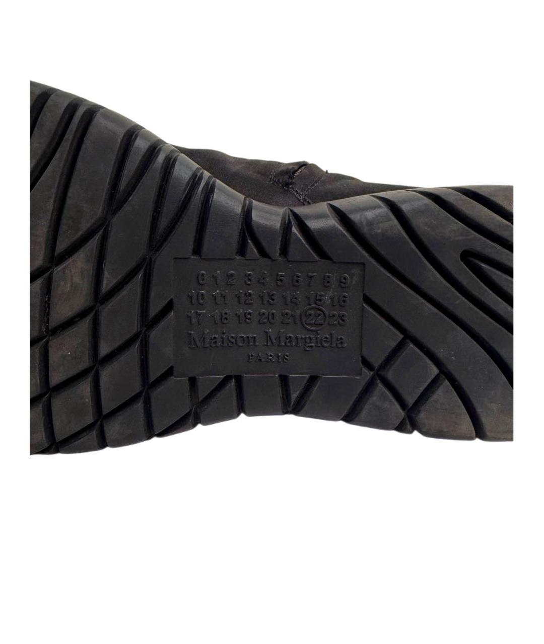 MAISON MARGIELA Черные текстильные кроссовки, фото 8