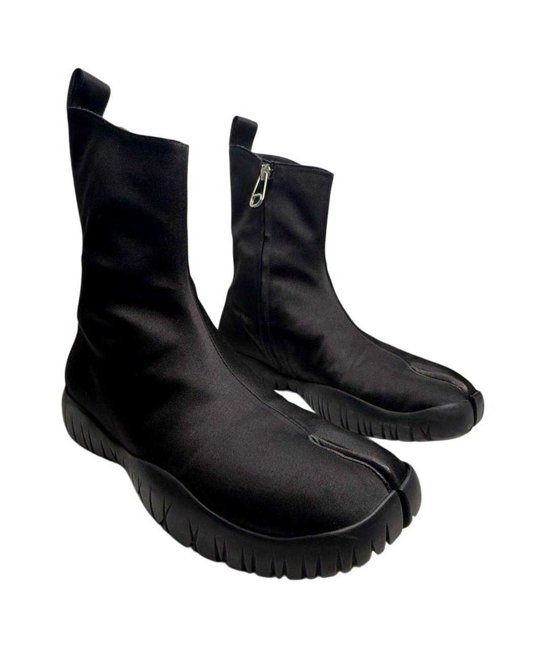 MAISON MARGIELA Черные текстильные кроссовки, фото 3