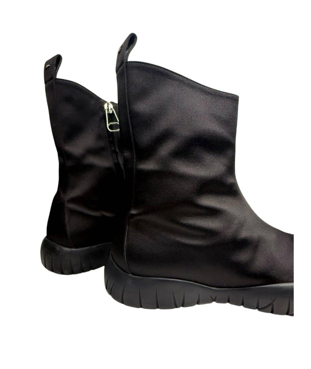 MAISON MARGIELA Черные текстильные кроссовки, фото 5