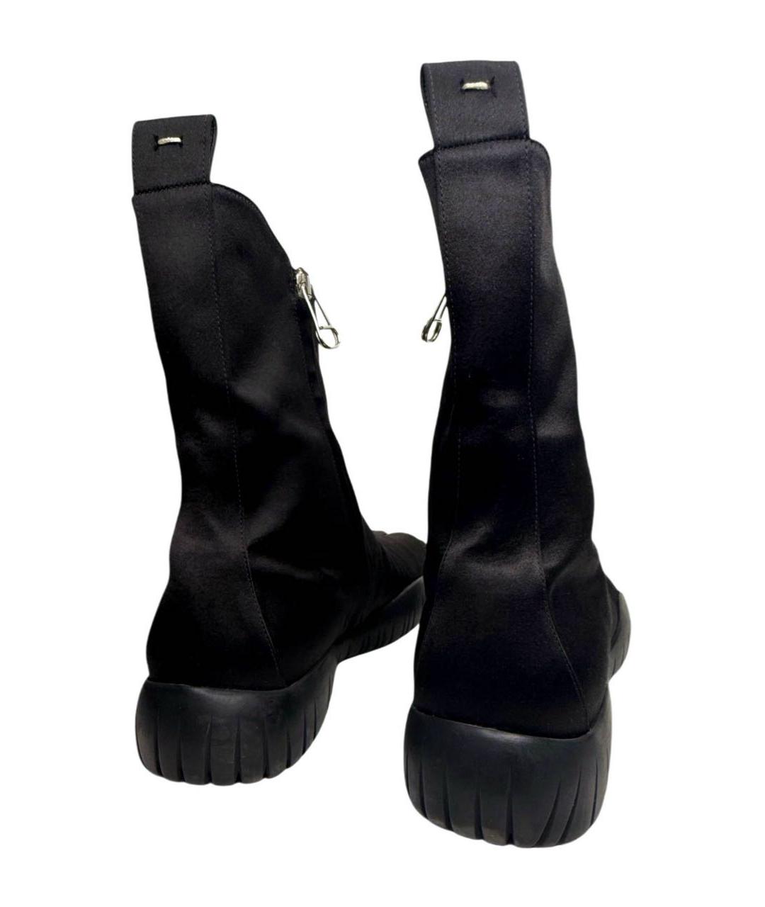 MAISON MARGIELA Черные текстильные кроссовки, фото 7