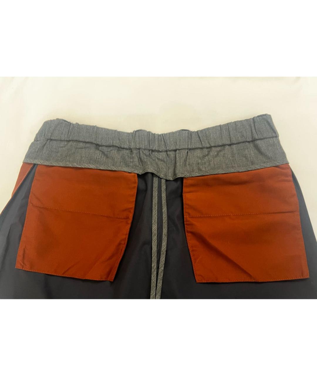 LORO PIANA Темно-синие хлопковые повседневные брюки, фото 7