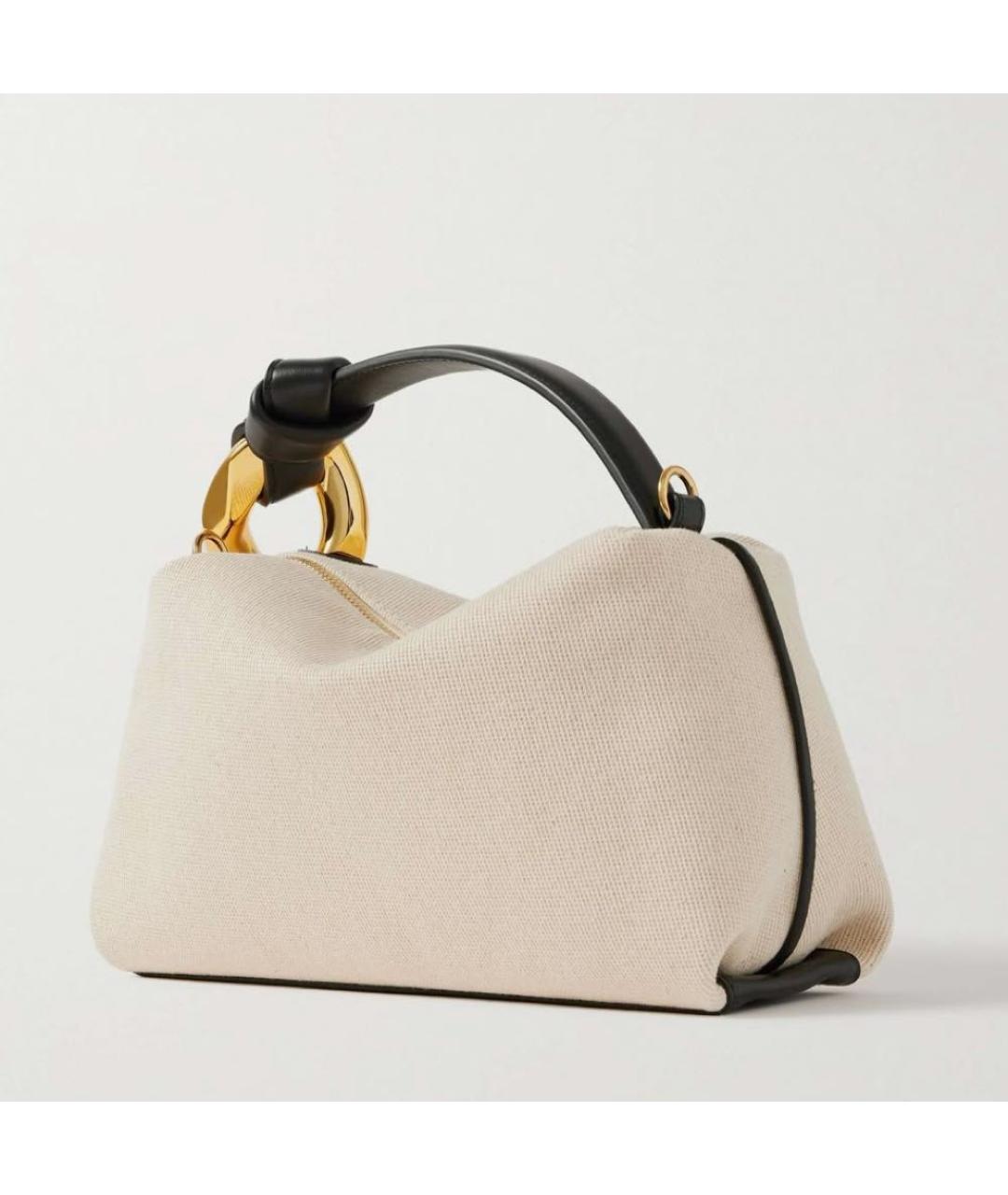 J.W.ANDERSON Бежевая тканевая сумка через плечо, фото 2