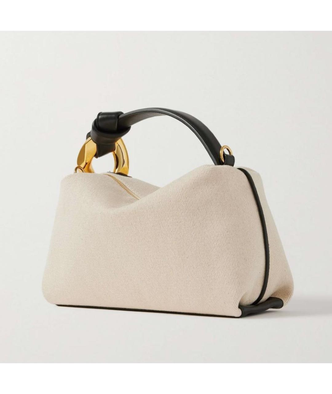 J.W.ANDERSON Бежевая тканевая сумка через плечо, фото 3