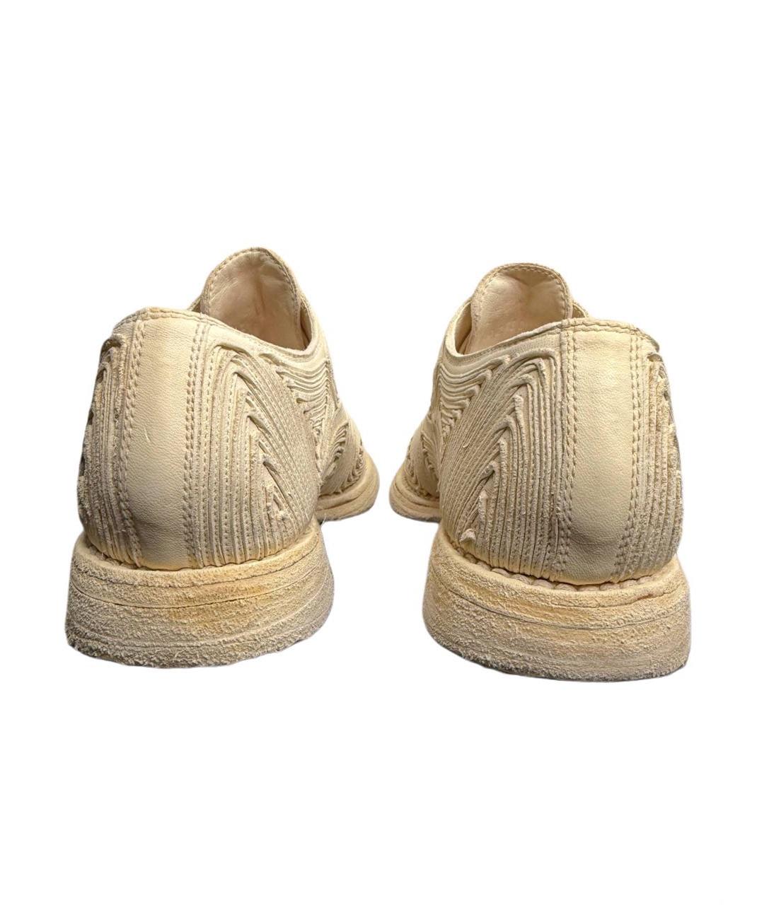 GUIDI Бежевые кожаные лоферы, фото 7