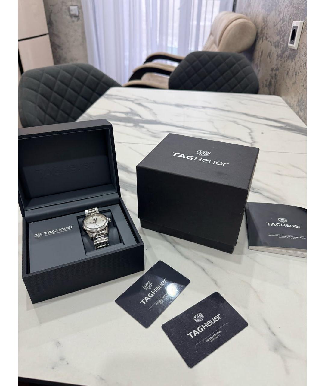 TAG HEUER Серебряные часы, фото 4