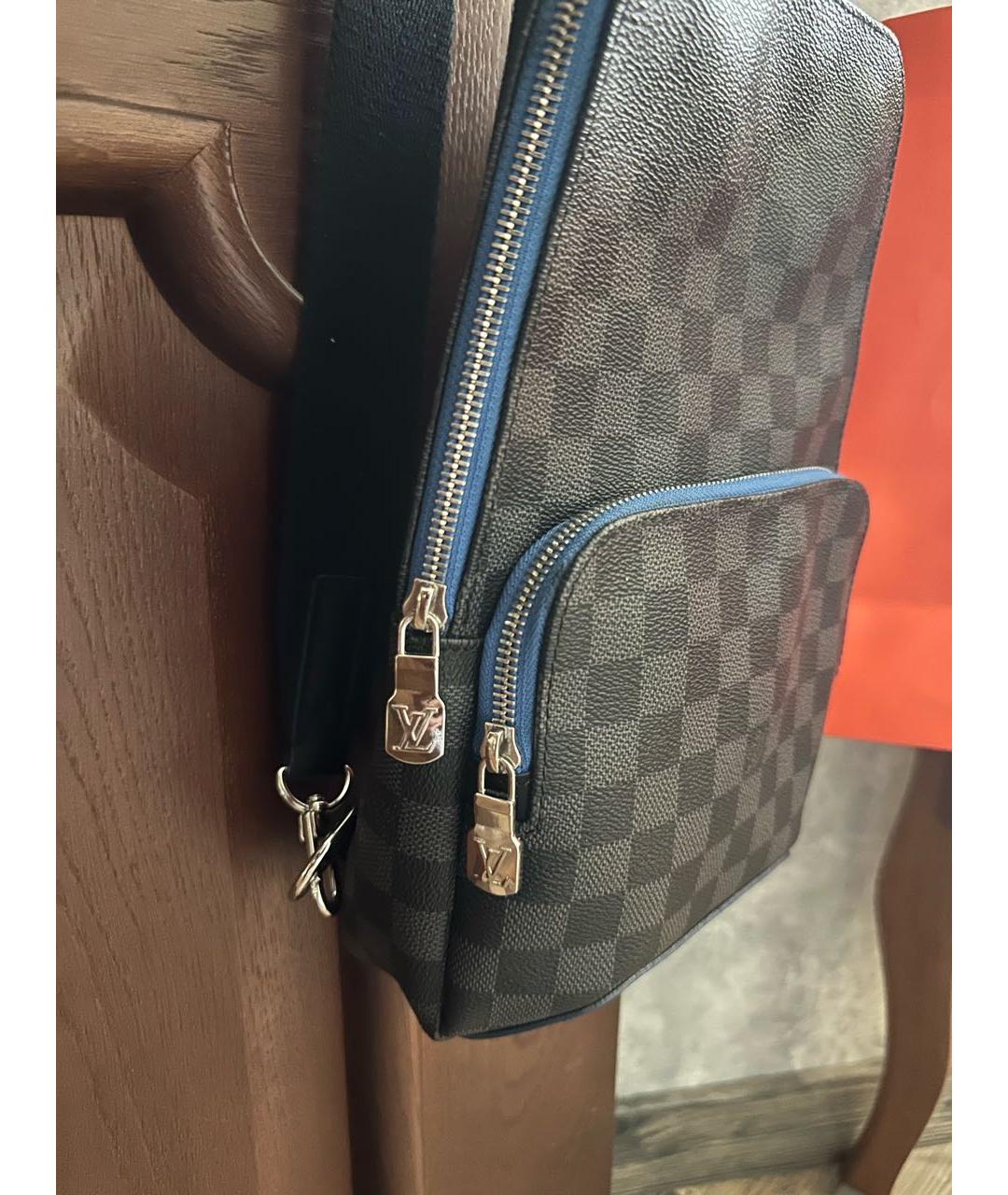 LOUIS VUITTON Синяя кожаная сумка на плечо, фото 6