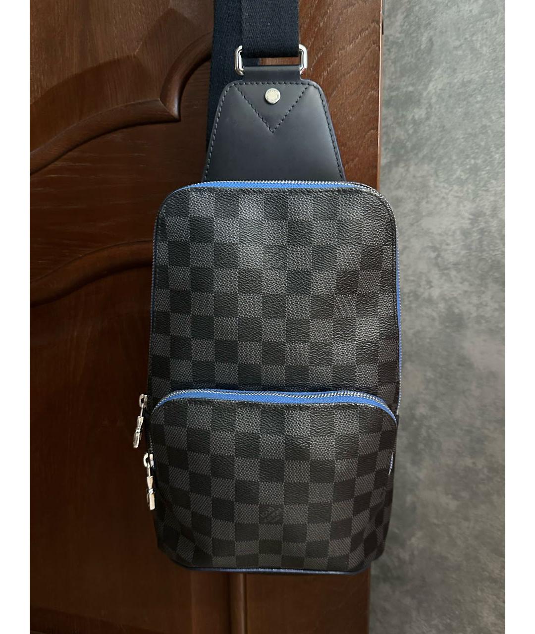 LOUIS VUITTON Синяя кожаная сумка на плечо, фото 4