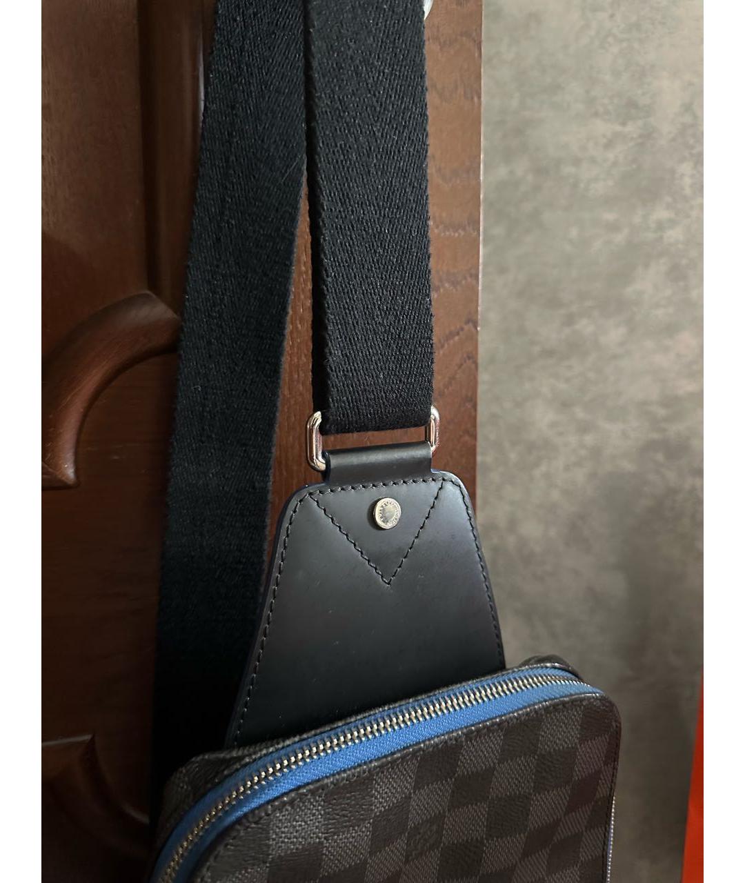 LOUIS VUITTON Синяя кожаная сумка на плечо, фото 7