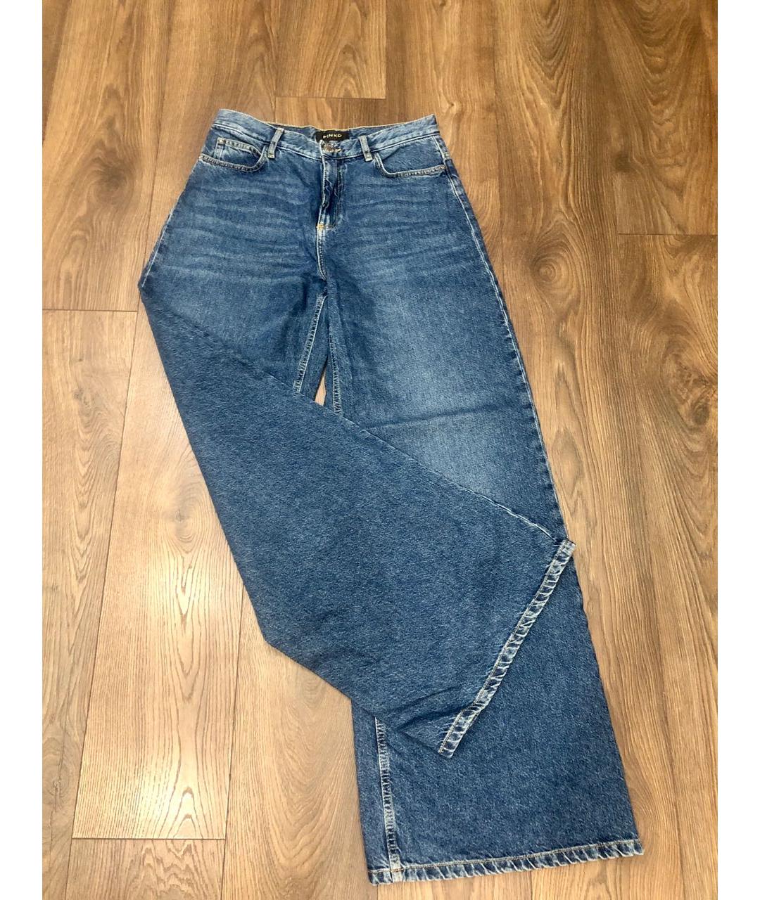 PINKO Синие хлопковые джинсы клеш, фото 3