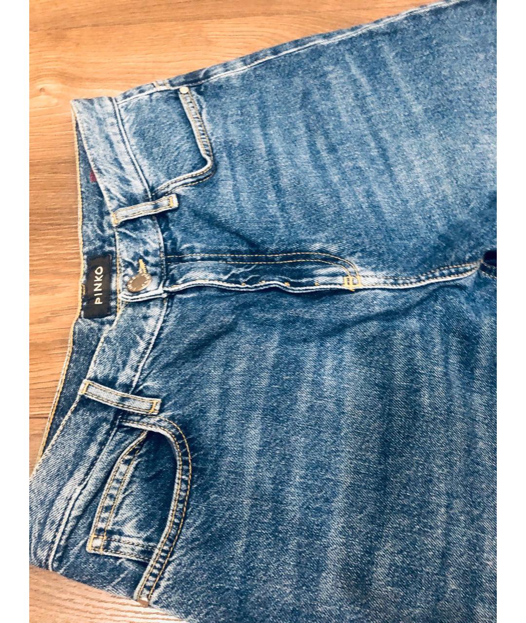 PINKO Синие хлопковые джинсы клеш, фото 6