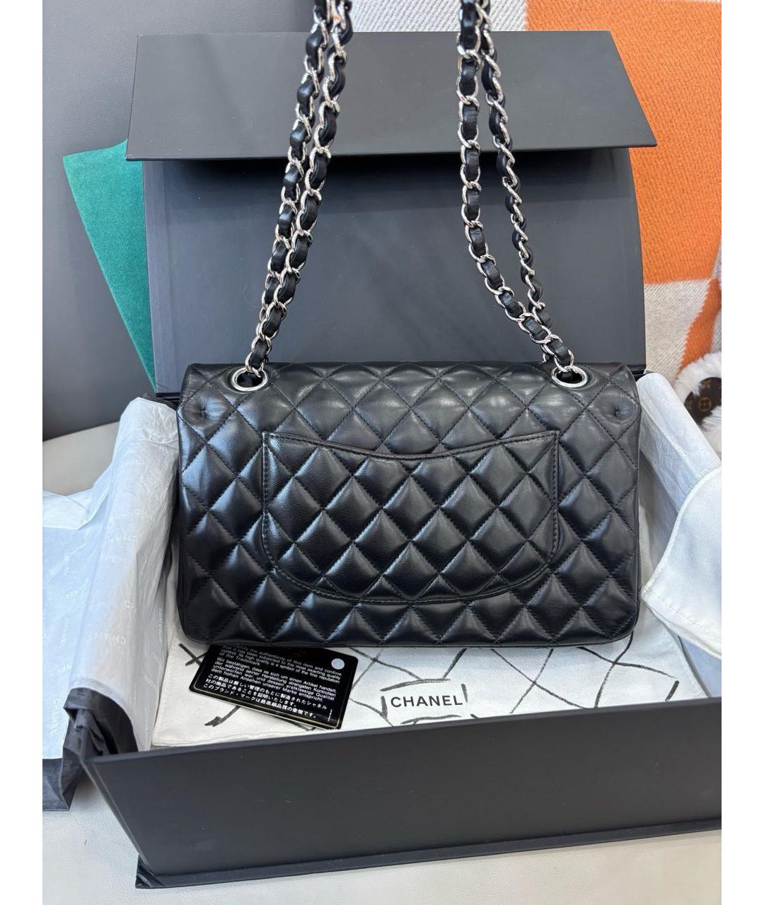 CHANEL Черная кожаная сумка через плечо, фото 4