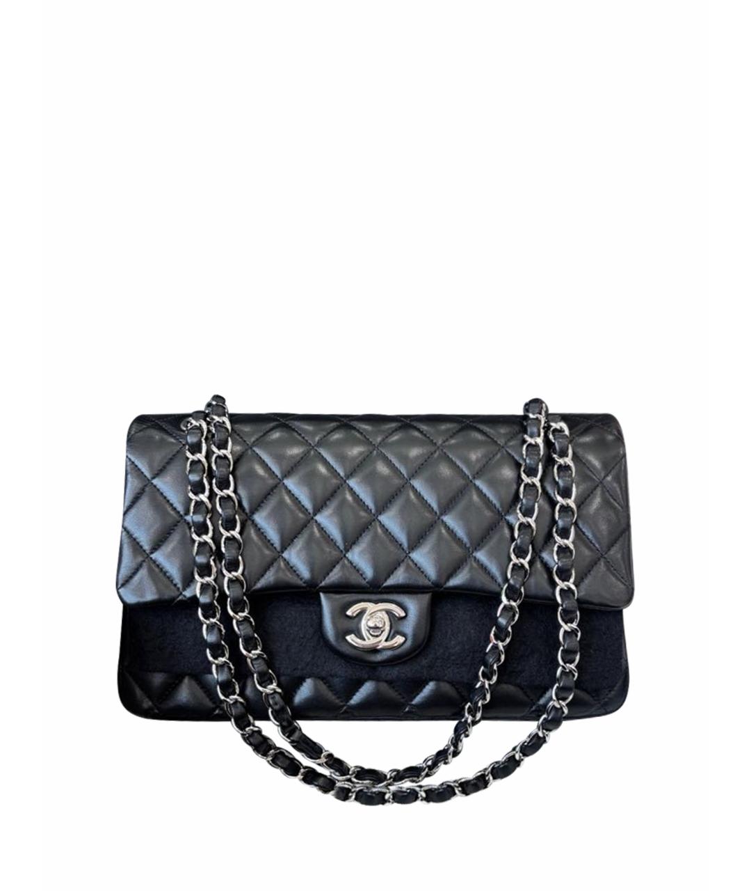 CHANEL Черная кожаная сумка через плечо, фото 1