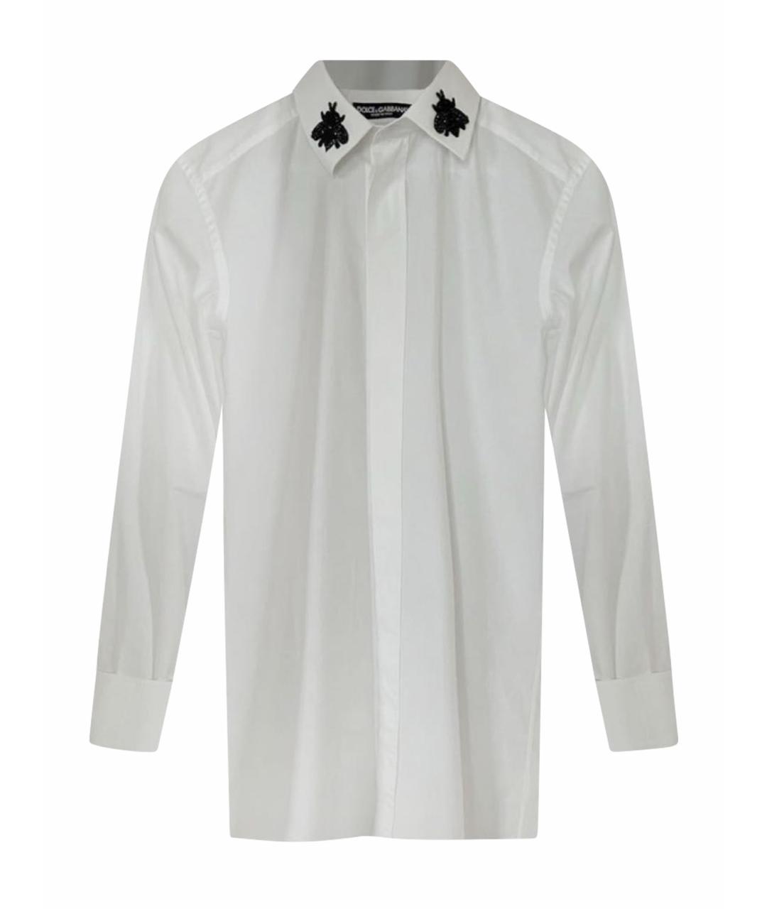 DOLCE&GABBANA Белая хлопковая рубашка, фото 1