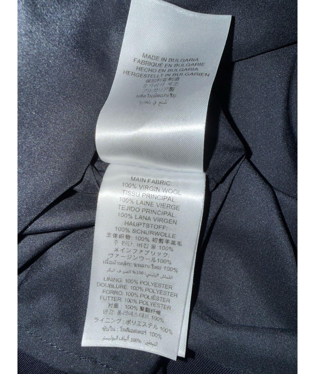 SPORTY AND RICH Темно-синяя шерстяная юбка мини, фото 6