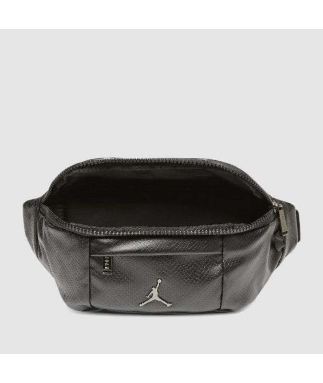 JORDAN Черная поясная сумка из искусственной кожи, фото 2