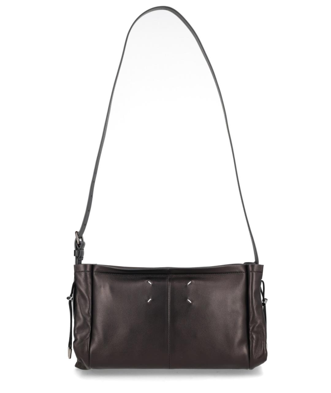 MAISON MARGIELA Черная кожаная сумка через плечо, фото 1