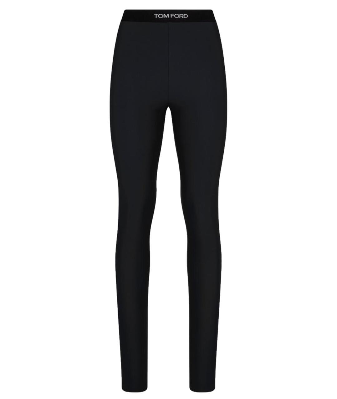 TOM FORD Черные полиамидовые леггинсы и велосипедки, фото 1