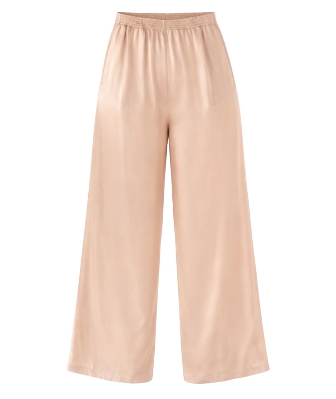 FABIANA FILIPPI Розовые вискозные прямые брюки, фото 1