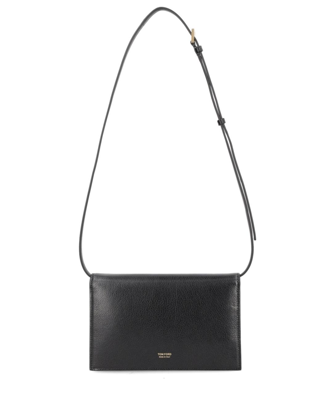 TOM FORD Черная кожаная сумка через плечо, фото 3