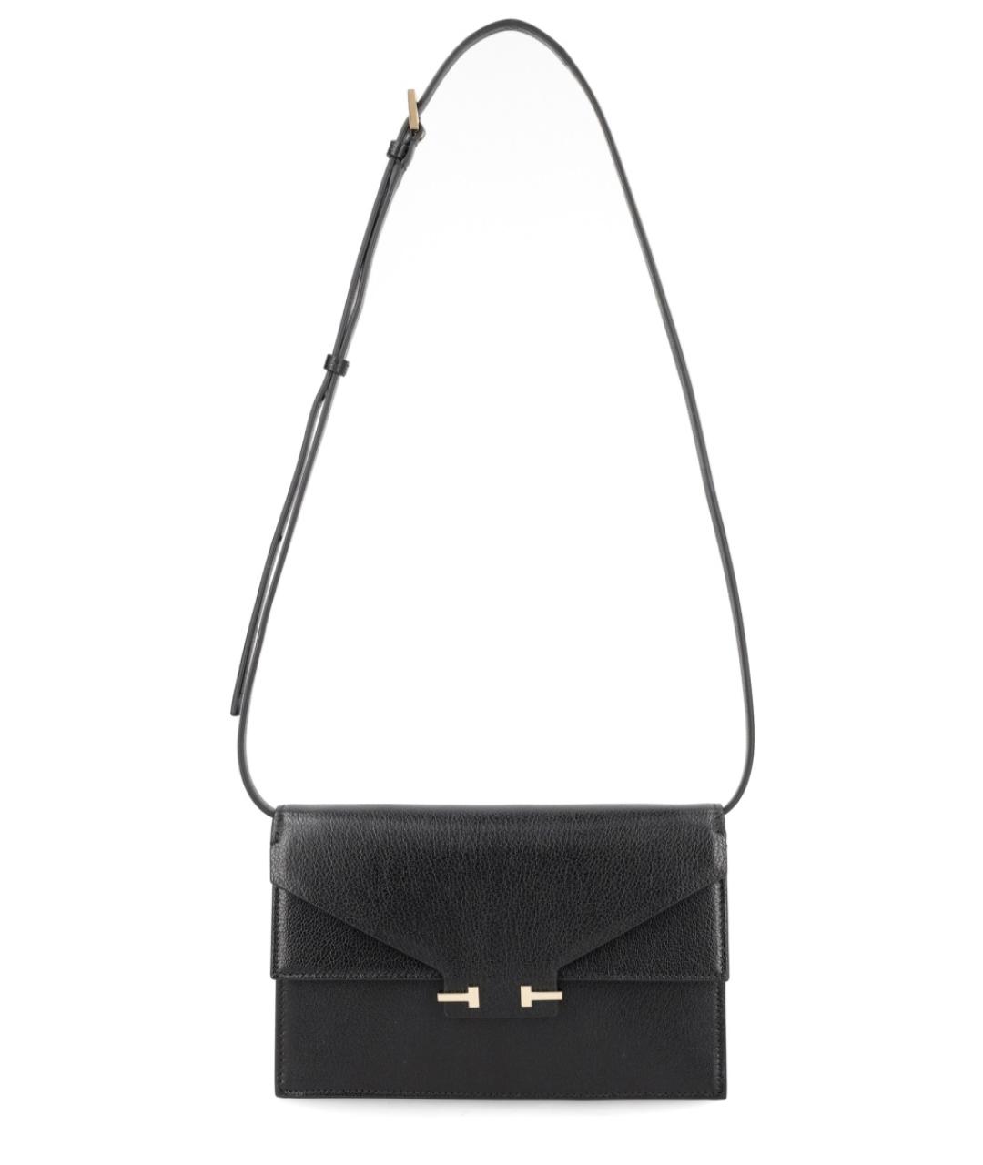 TOM FORD Черная кожаная сумка через плечо, фото 1