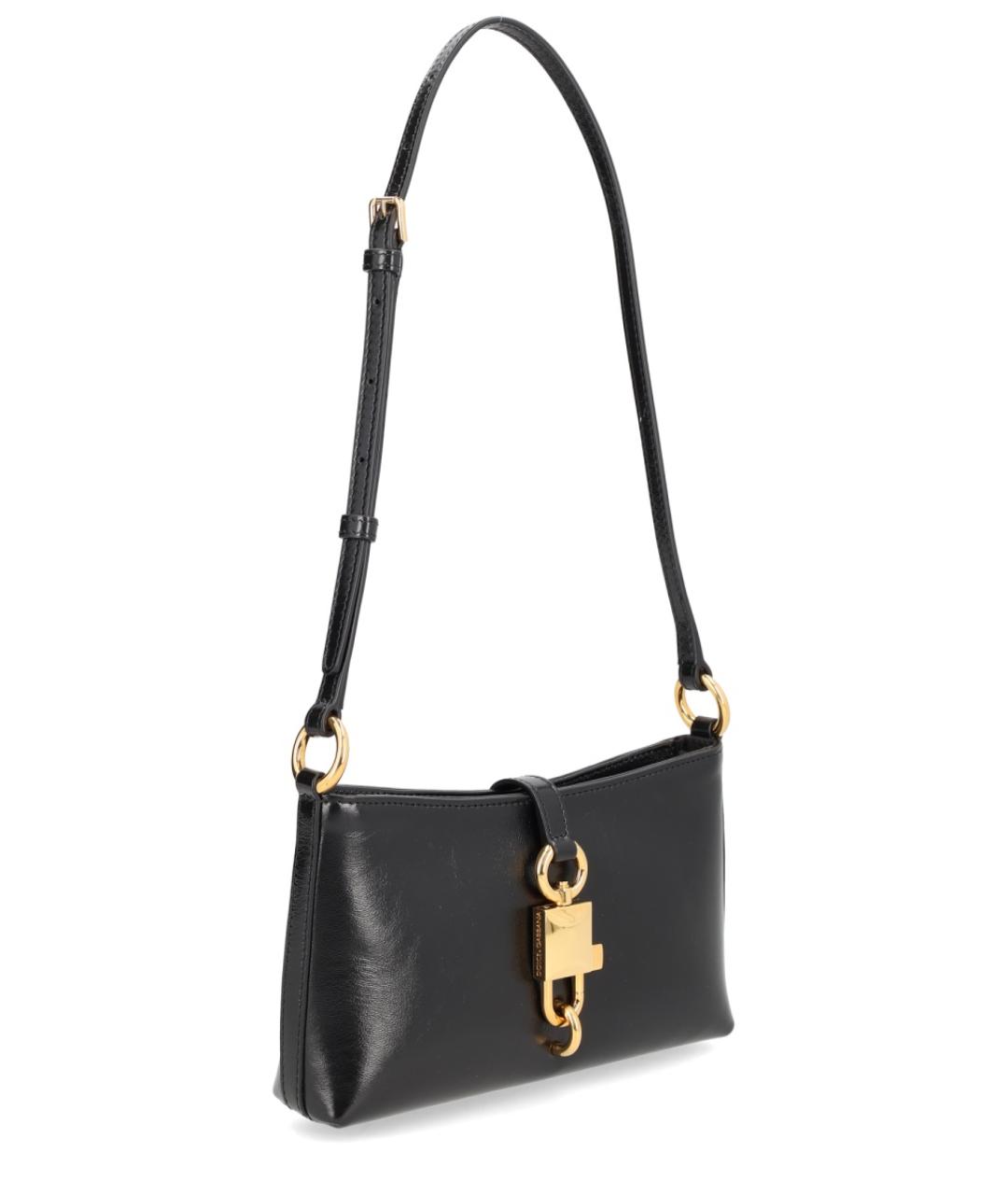 DOLCE&GABBANA Черная кожаная сумка через плечо, фото 2
