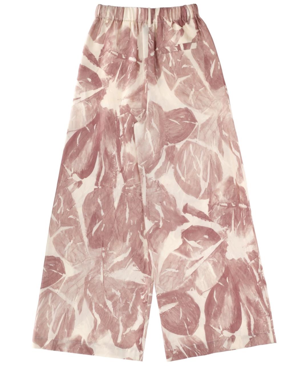 ALYSI Мульти шелковые прямые брюки, фото 2