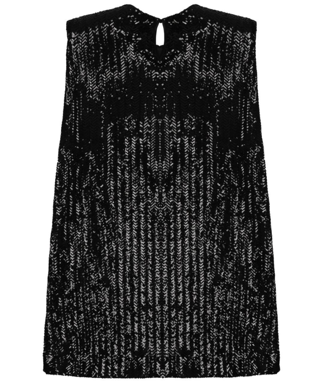 GOLDEN GOOSE DELUXE BRAND Черное полиэстеровое коктейльное платье, фото 3