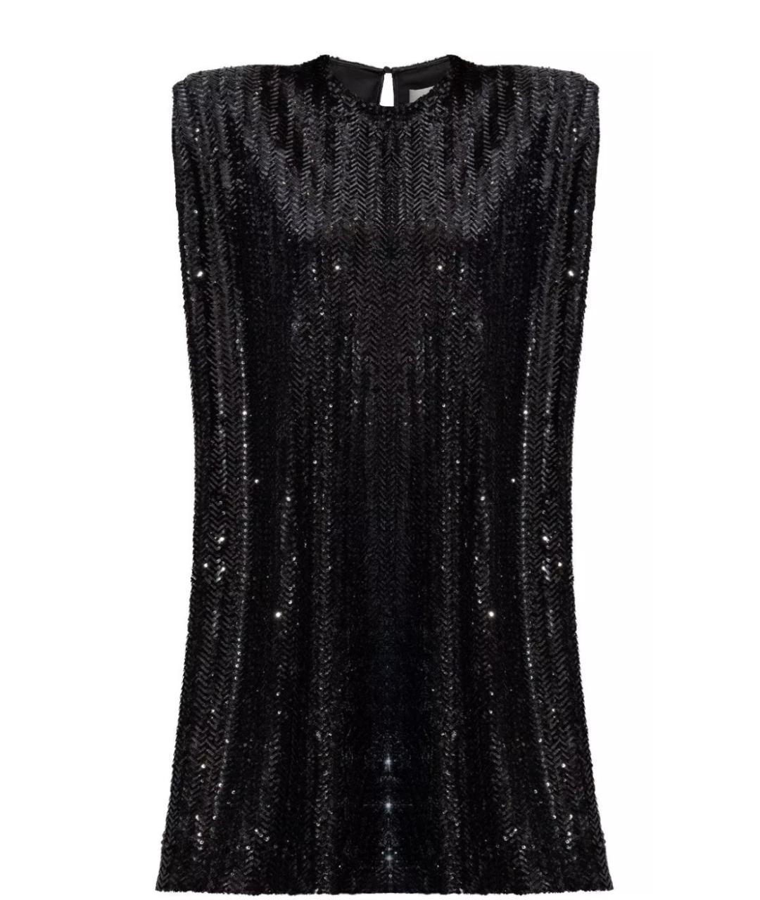 GOLDEN GOOSE DELUXE BRAND Черное полиэстеровое коктейльное платье, фото 1