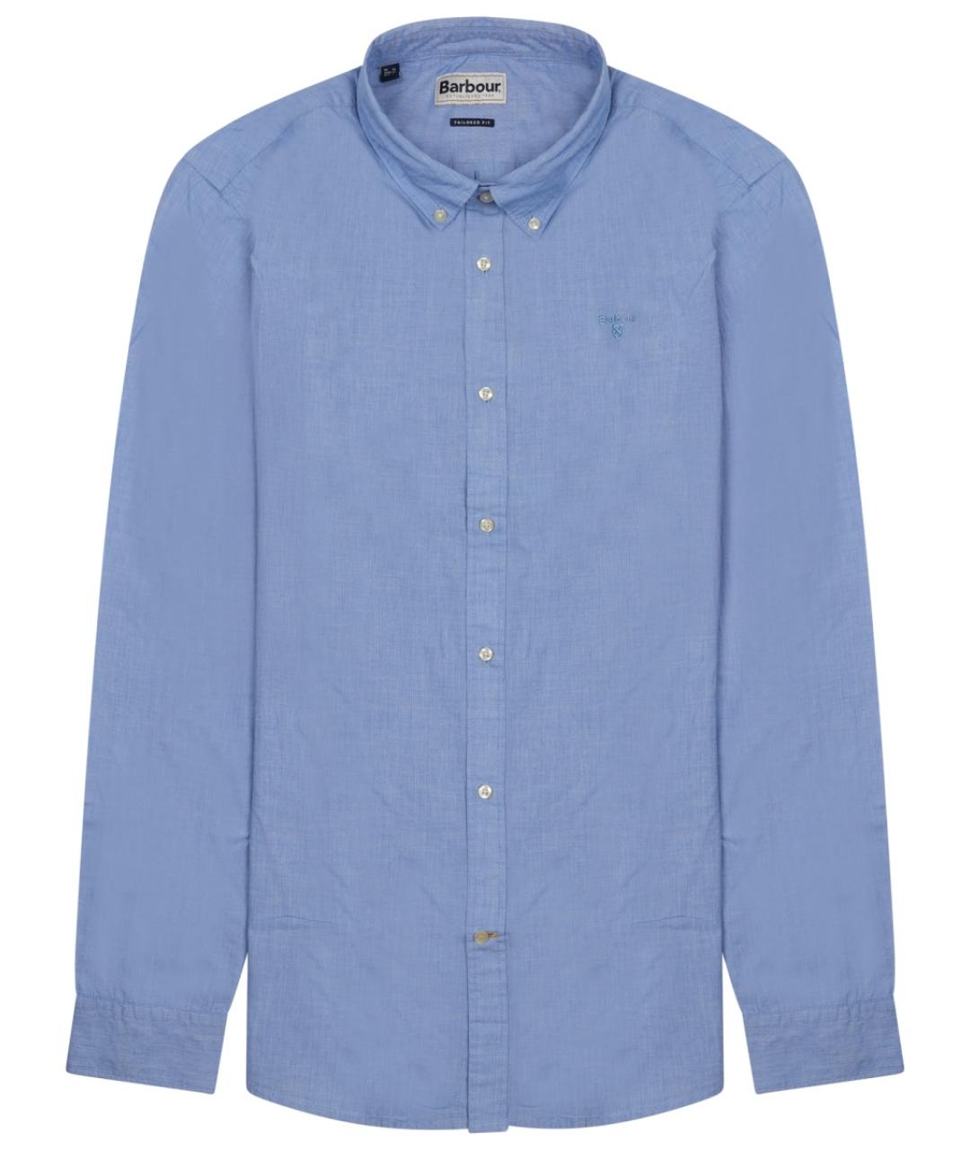 BARBOUR Синяя хлопковая кэжуал рубашка, фото 1