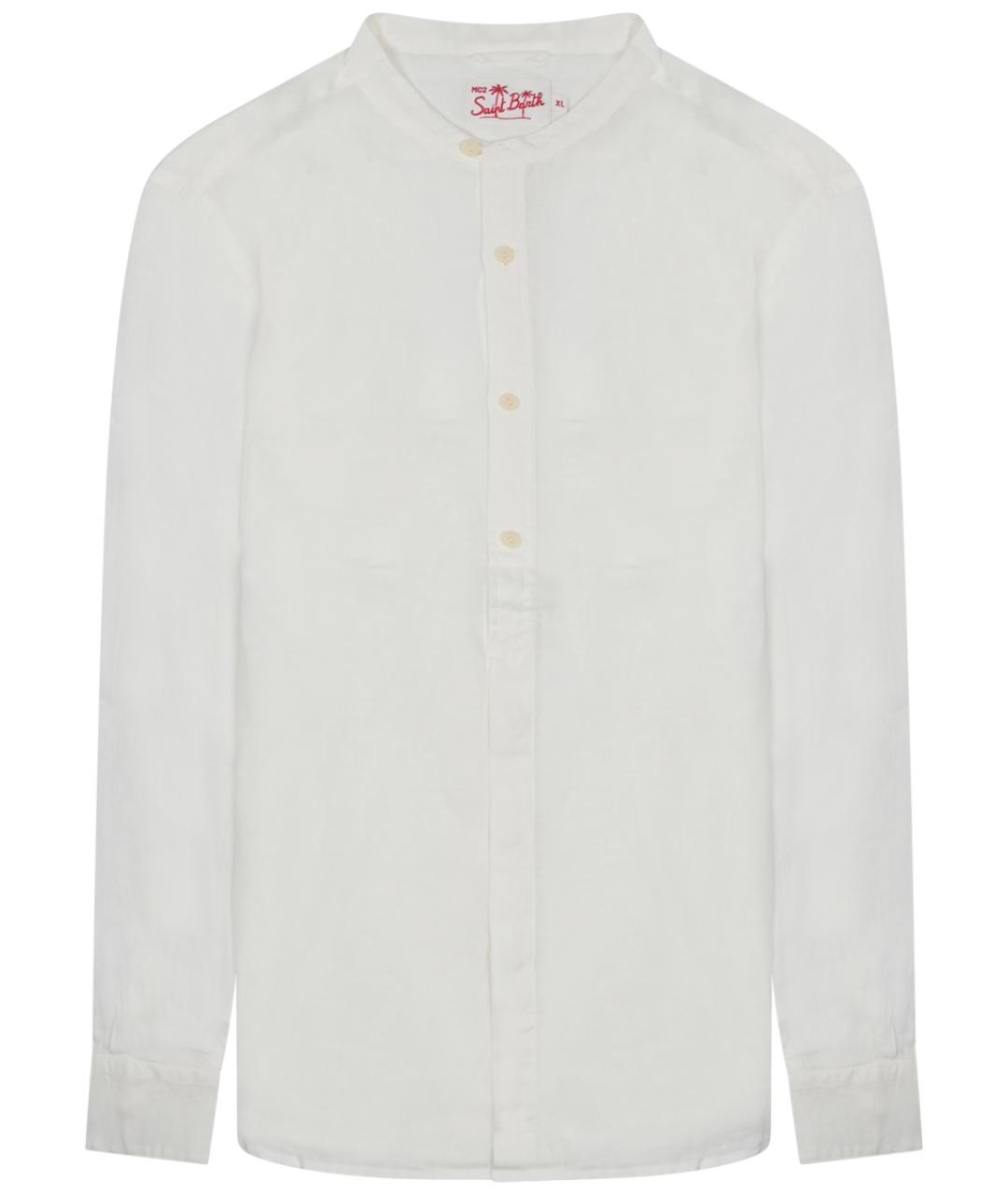 MC2 SAINT BARTH Белая льняная кэжуал рубашка, фото 1