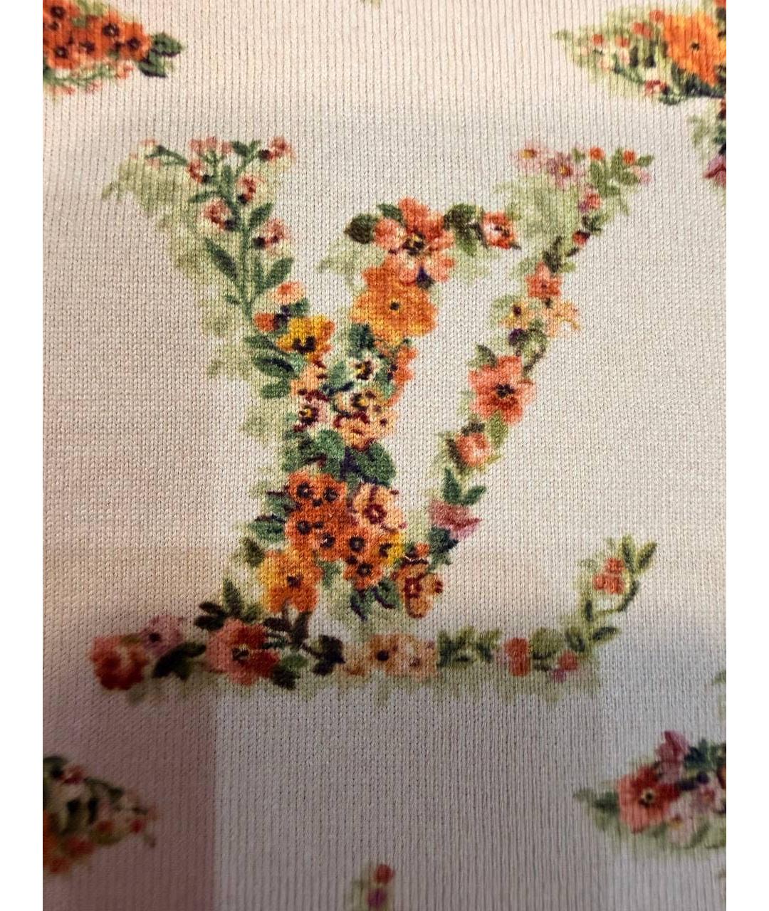 LOUIS VUITTON Бежевая хлопковая футболка, фото 7