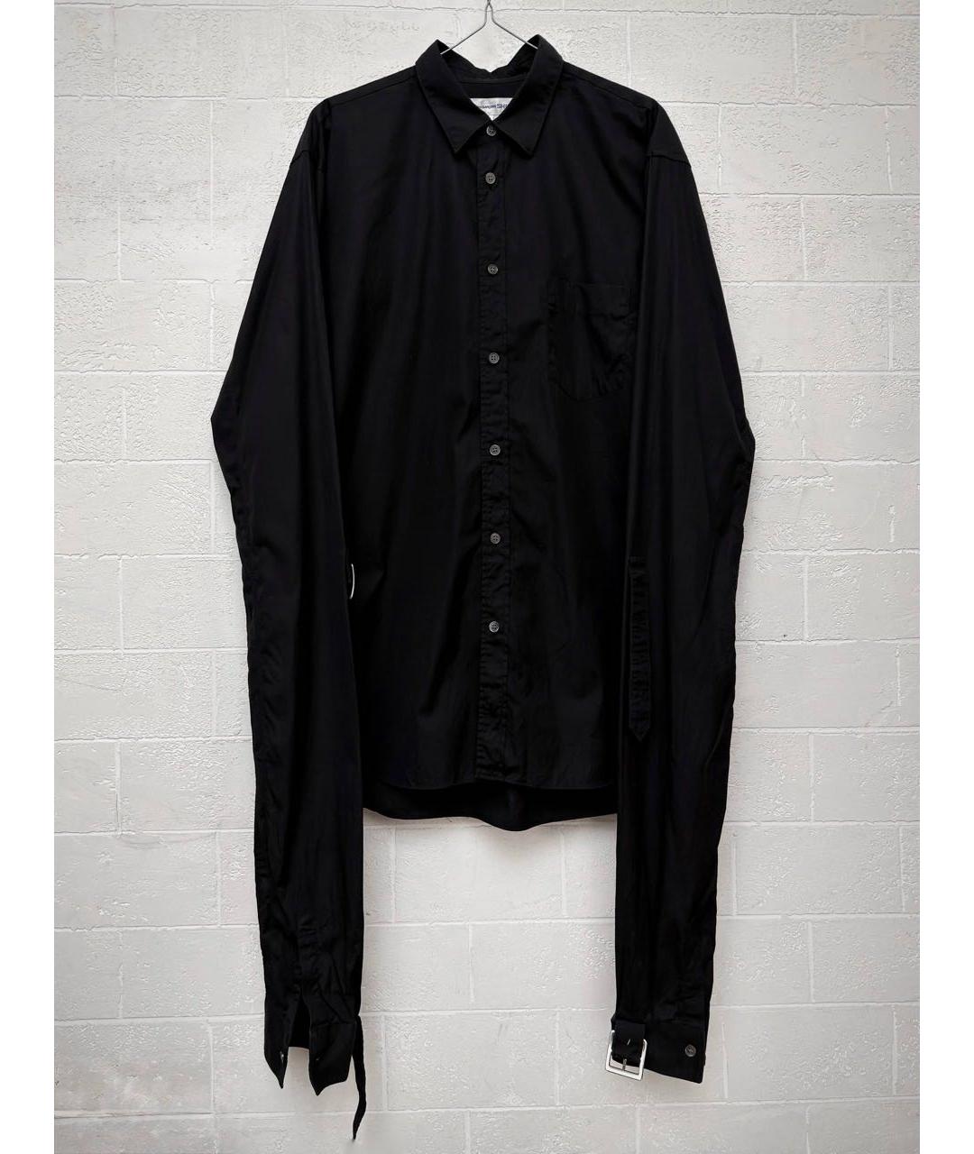 COMME DES GARÇONS Черная хлопковая классическая рубашка, фото 4