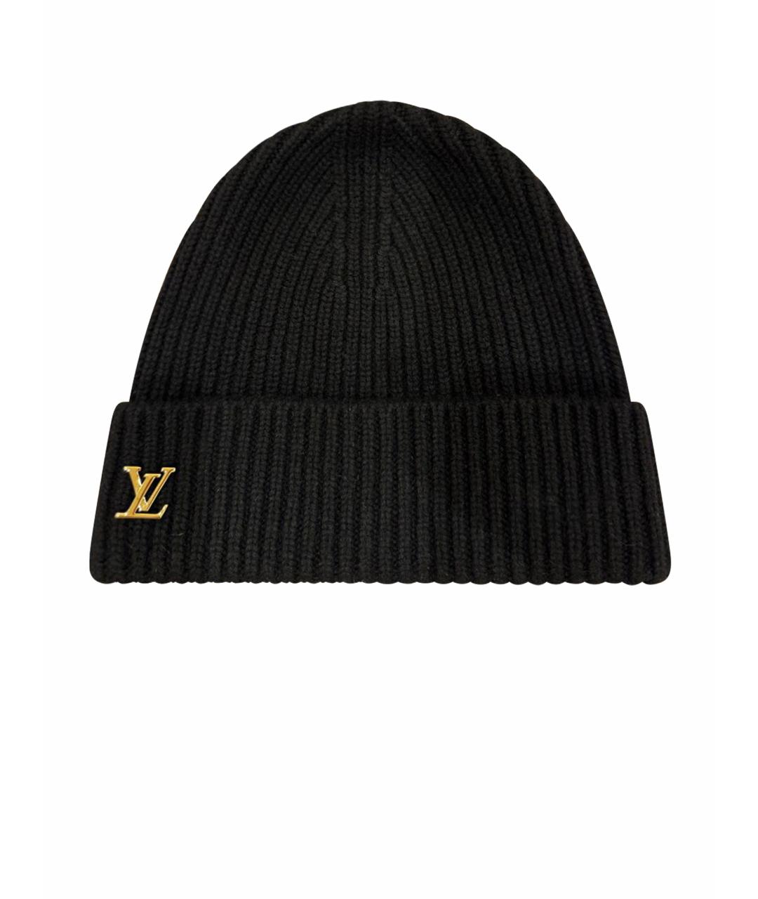 LOUIS VUITTON Черная кашемировая шапка, фото 1